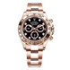 Rolex Everose Gold 116505 Cosmograph Daytona 40mm Black Diamond Dial Watch