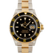 Rolex Submariner Two Tone 18k Black Dial 16613